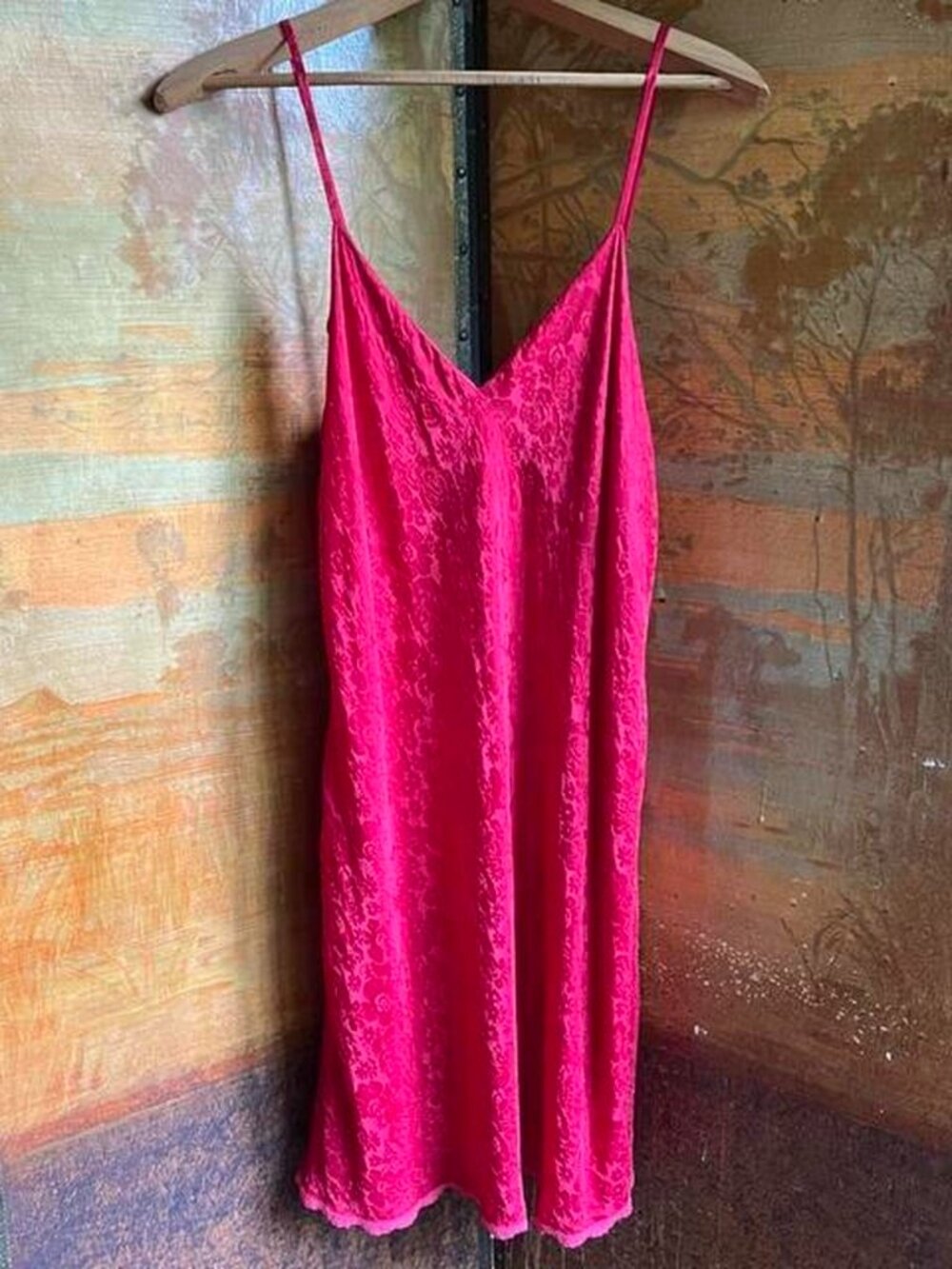 100% silk vintage slip dress